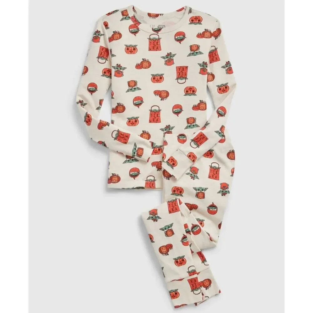 Gap Kids Star Wars Grogu Halloween 100% Organic Cotton PJ Set